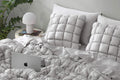 Silky Lyocell Puff Throw Pillow