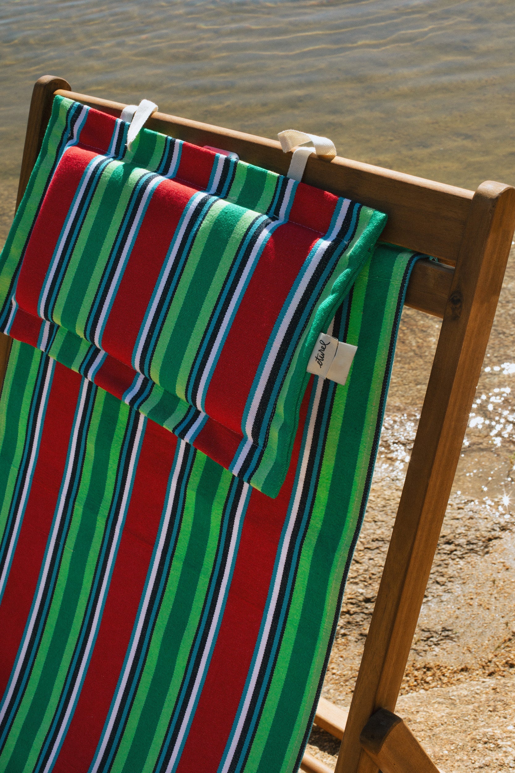 Tejido para hamaca y cojín lona rojo