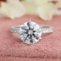 Six Prong Round Lab Grown Diamond Solitaire Ring