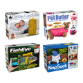 4 Pack Small Boxes: Nap Sack, Fish Eye, Earwax Candle Kit, Pet Butler By Prank-O (As Seen on Shark Tank)