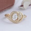 Snake Shaped Lab Diamond Anniversary Ring