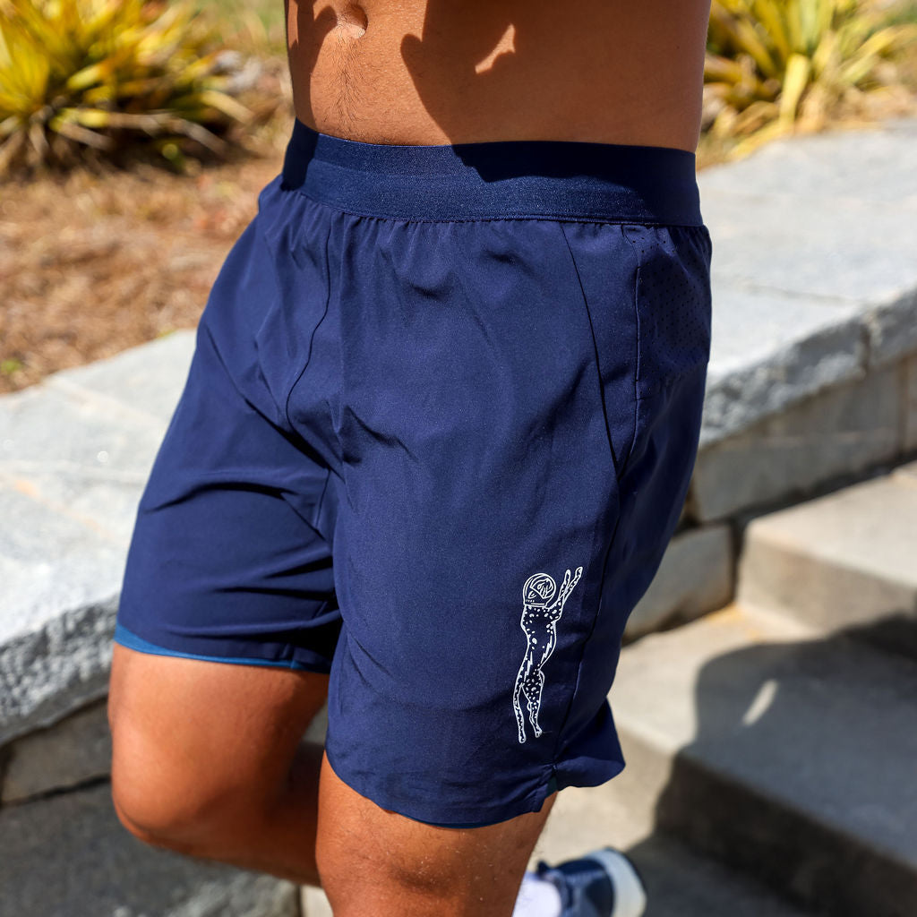 Sprints Mens Avigate 5" Fusion Short - Stealth Navy