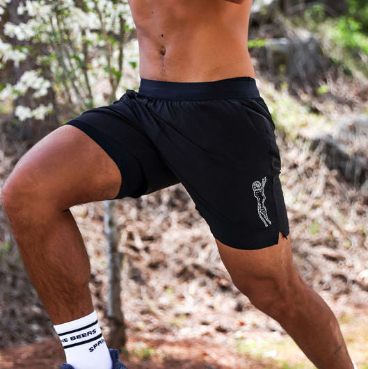 Sprints Mens Avigate 5" Fusion Short - Stealth Black