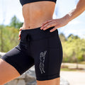 Sprints Womens Flexion 5" Compression Short - Stealth Black