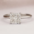 Square Radiant Lab Grown Diamond Solitaire Ring