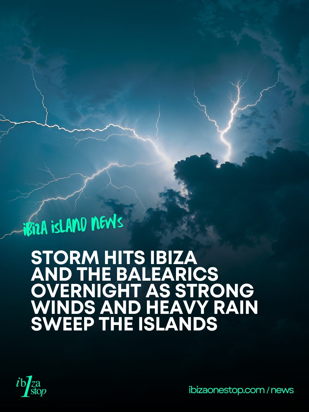 Storm Hits Ibiza and the Balearics Overnight as Strong Winds and Heavy Rain Sweep the Islands
