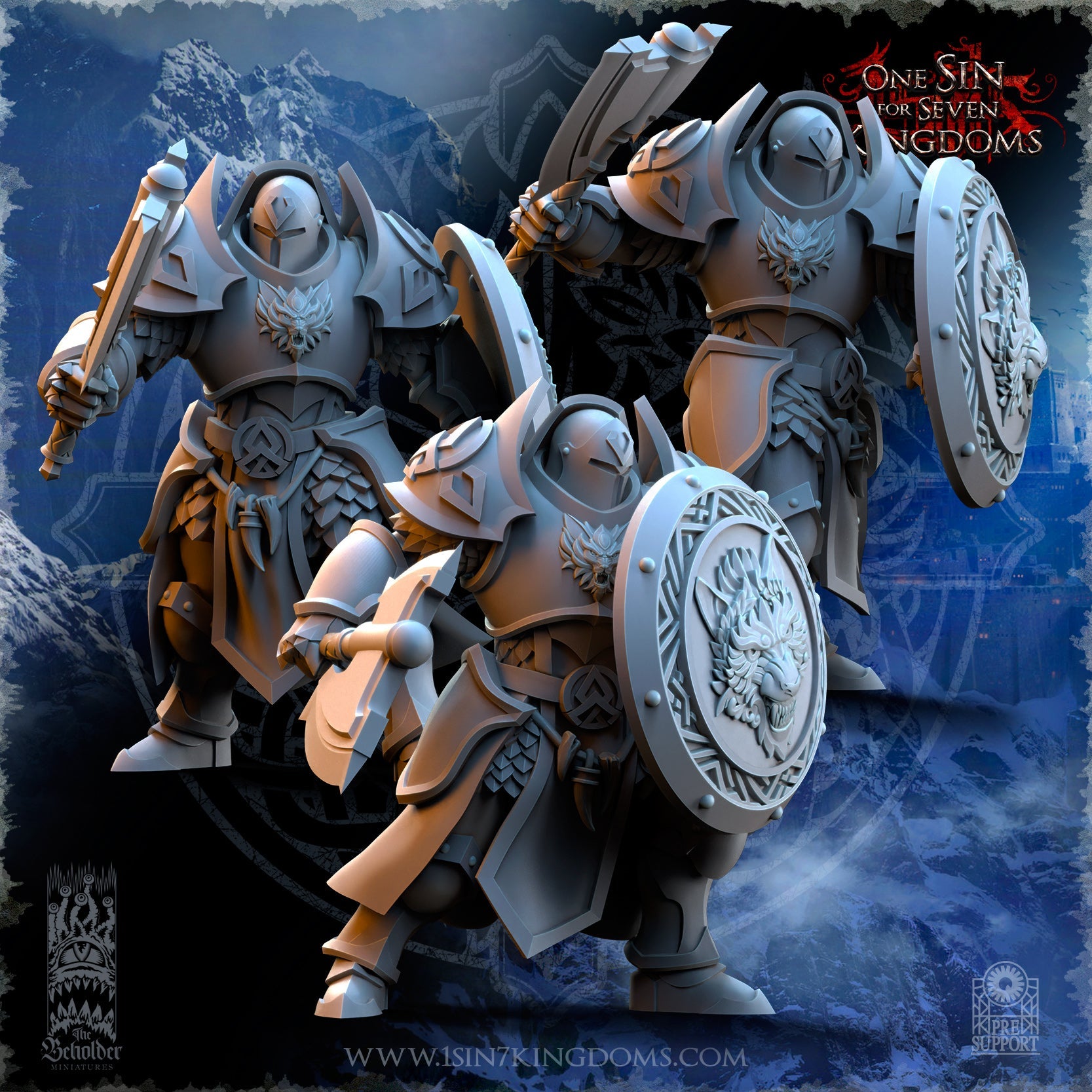 Punishers with shield, The Beholder Miniatures