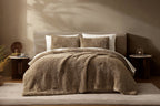 Breathable Faux Fur Comforter Bundle