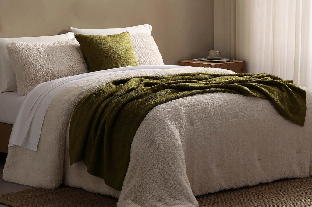 Breathable Faux Fur Sham Set