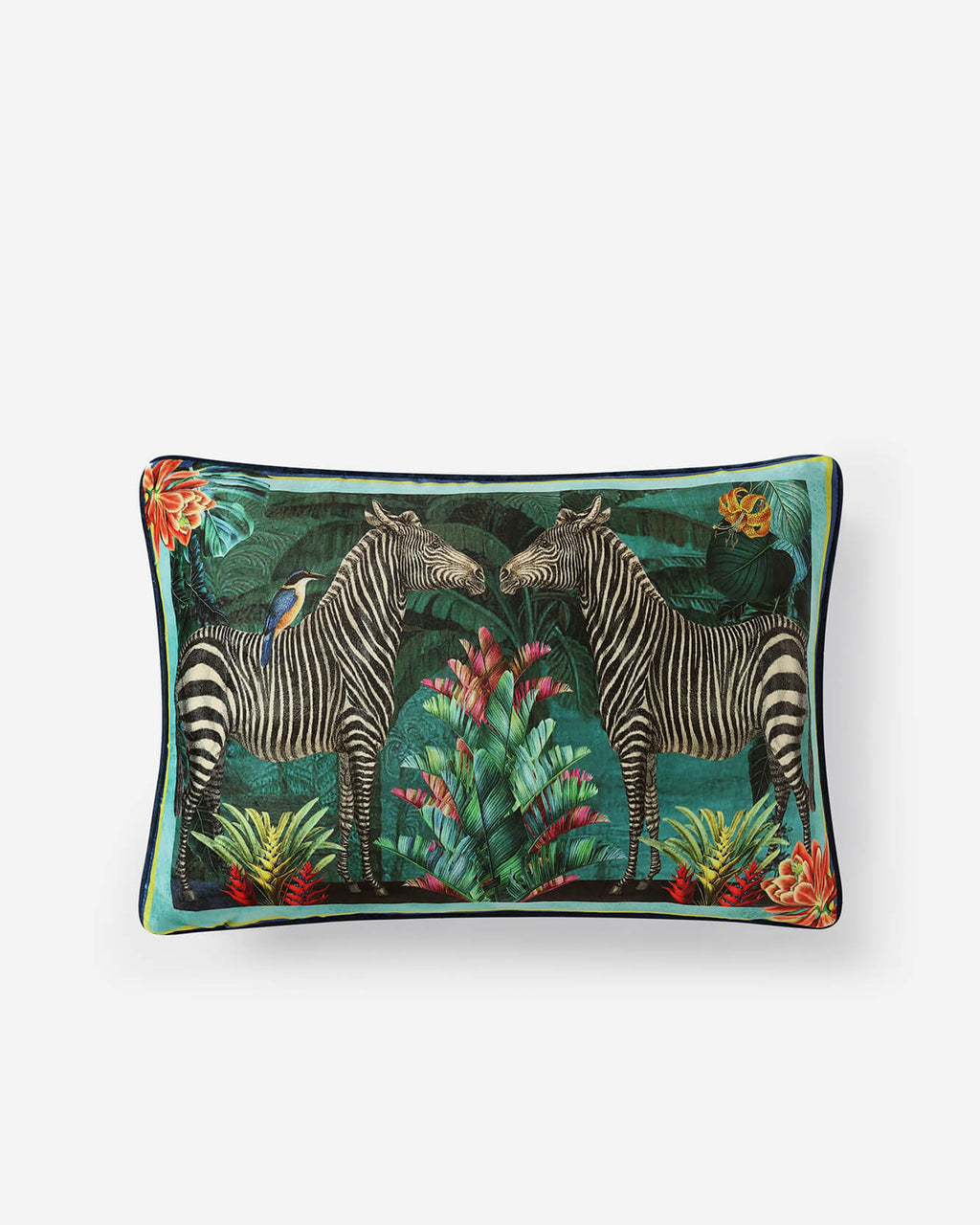 Vintage Zebra Small Lumbar Pillow