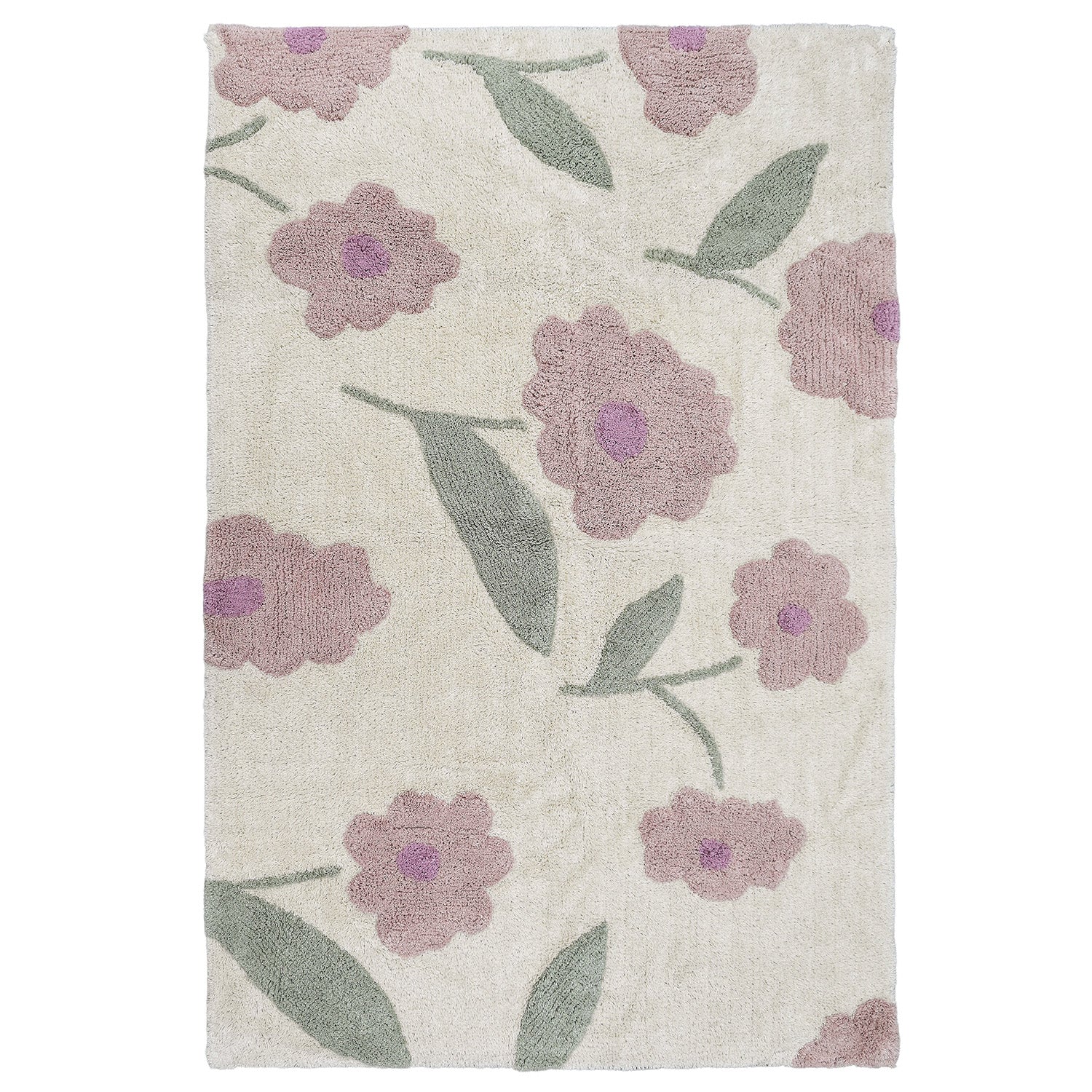 Alfombra Infantil lavable | SUNNY FLOWERS ROSA
