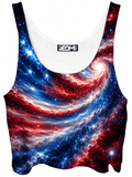 Star Spangled Spiral Crop Top