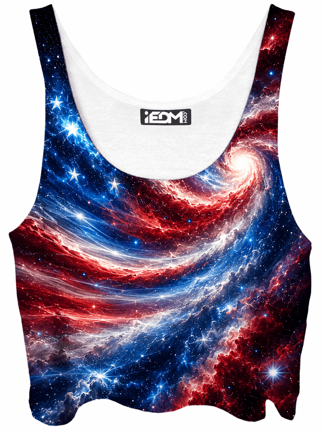 Star Spangled Spiral Crop Top