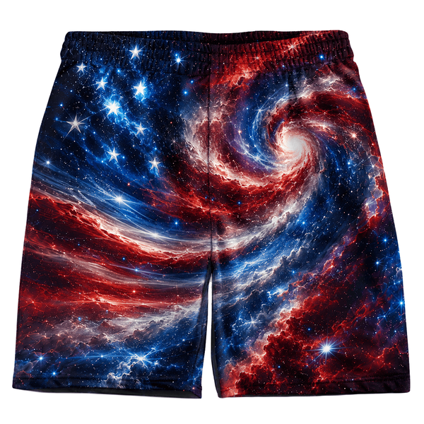 Star Spangled Spiral Weekend Shorts