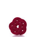 Nautical Sailor Knot Coaster (Set of 4) - Red Handmade in Maine from Recycled Sails
