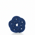 Nautical Sailor Knot Coasters (Set of 4) - Cobalt Handmade in Maine from Recycled Sails