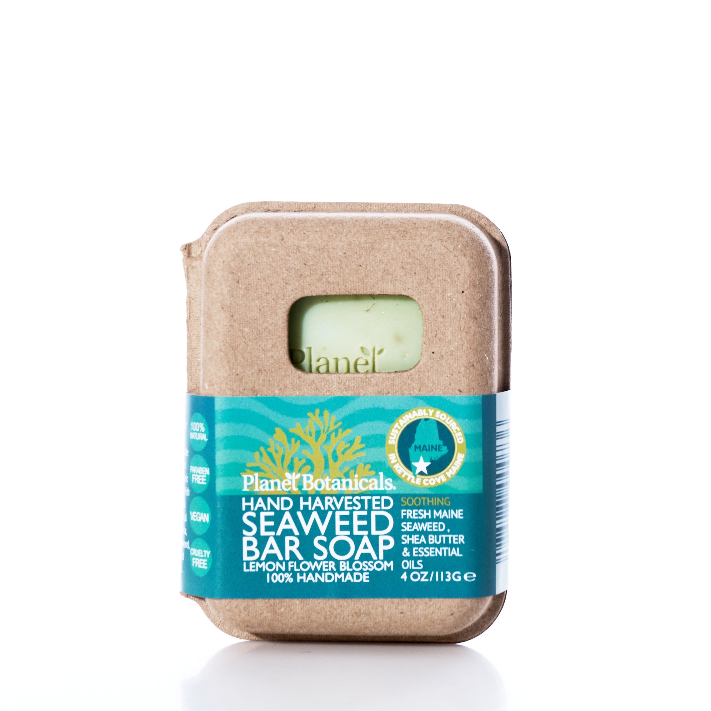 Planet Botanicals Seaweed Bar Soap Handmade in Maine from Recycled Sails