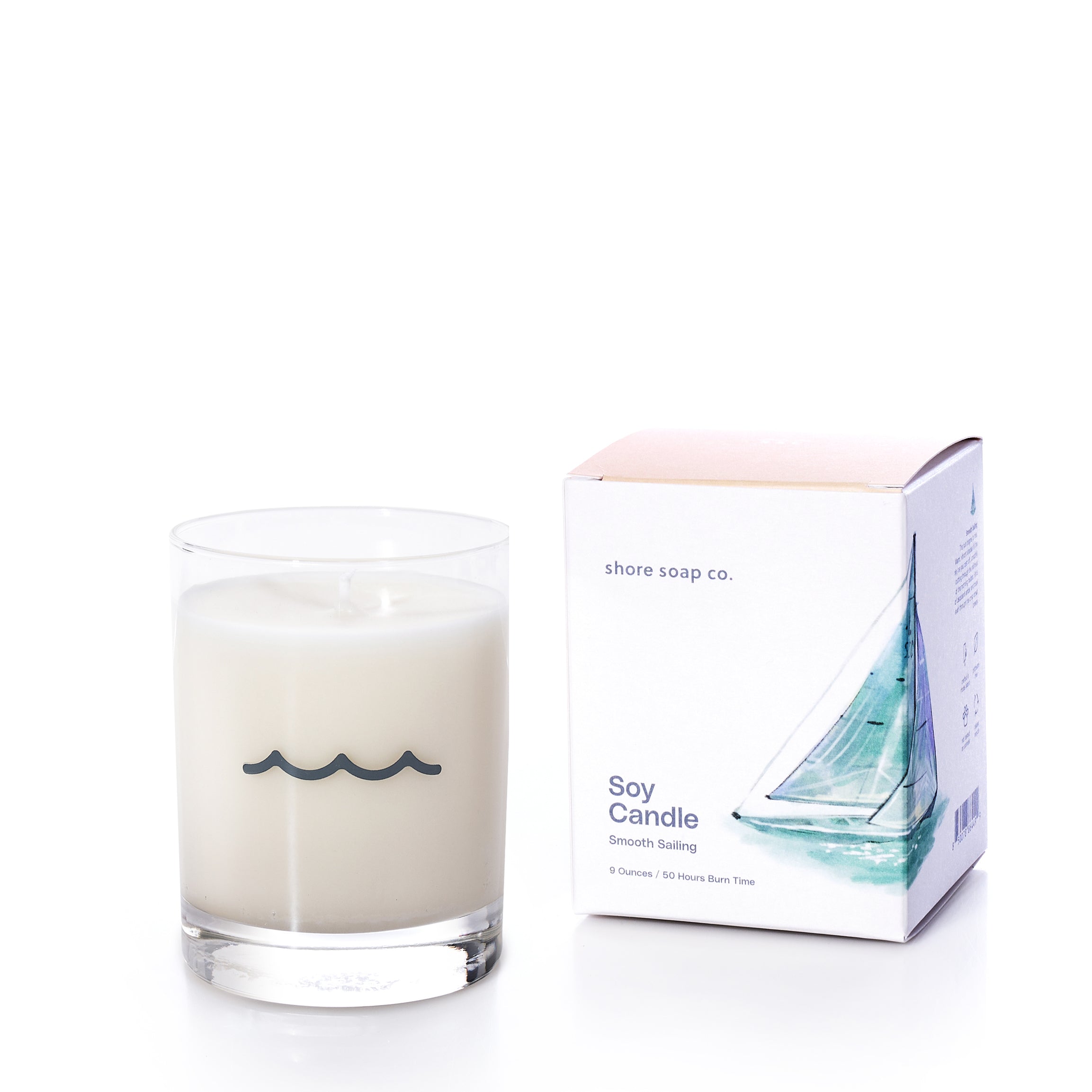 Smooth Sailing Eco-Friendly Candle Handmade in Maine from Recycled Sails