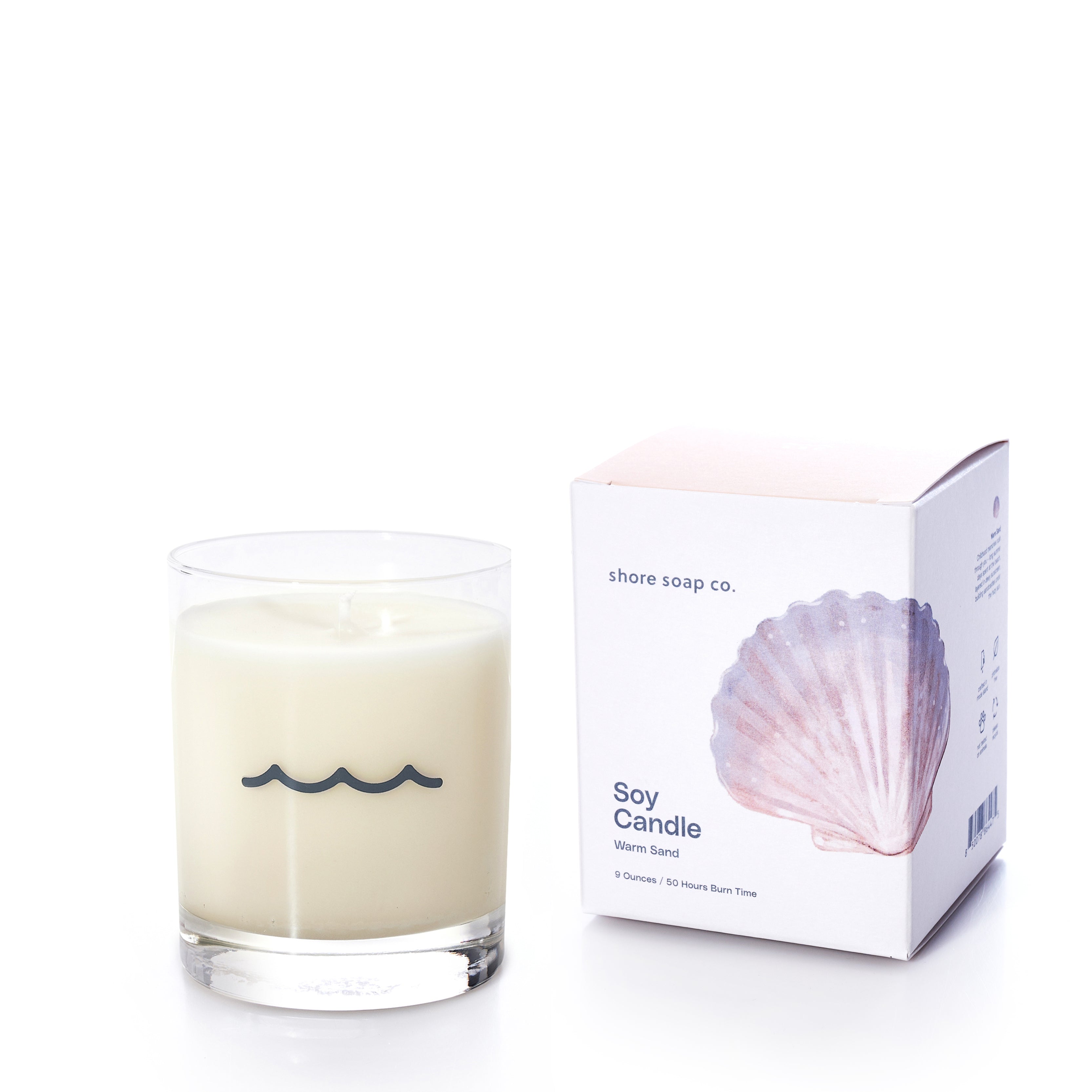 Warm Sand Eco-Friendly Candle Handmade in Maine from Recycled Sails