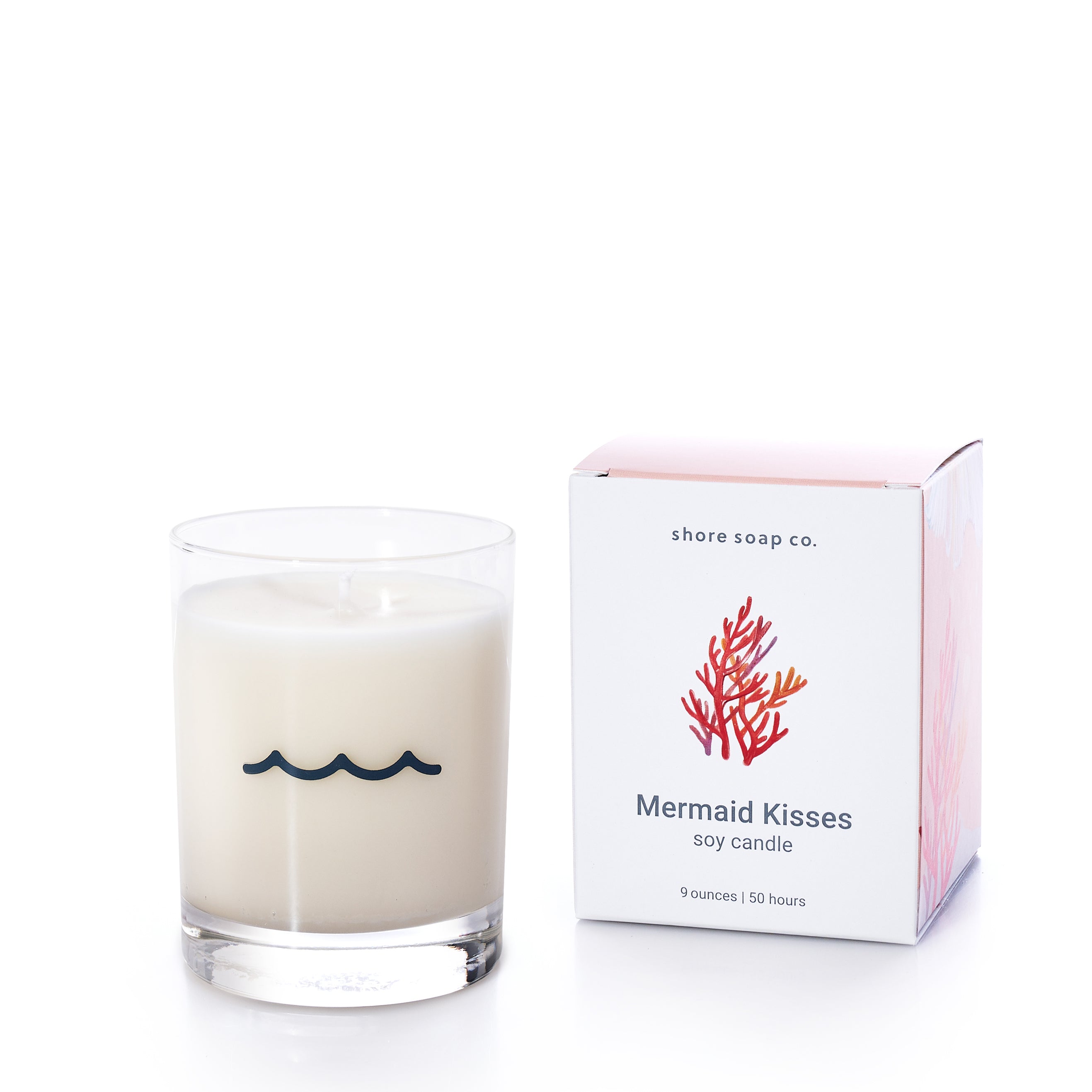 Mermaid Kisses Eco-Friendly Candle Handmade in Maine from Recycled Sails