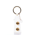 White Lighthouse Door Chime Handmade in Maine from Recycled Sails