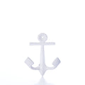 White Anchor Wall Hook Handmade in Maine from Recycled Sails