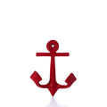 Red Anchor Wall Hook Handmade in Maine from Recycled Sails
