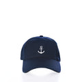Anchor Baseball Hat - Navy Handmade in Maine from Recycled Sails