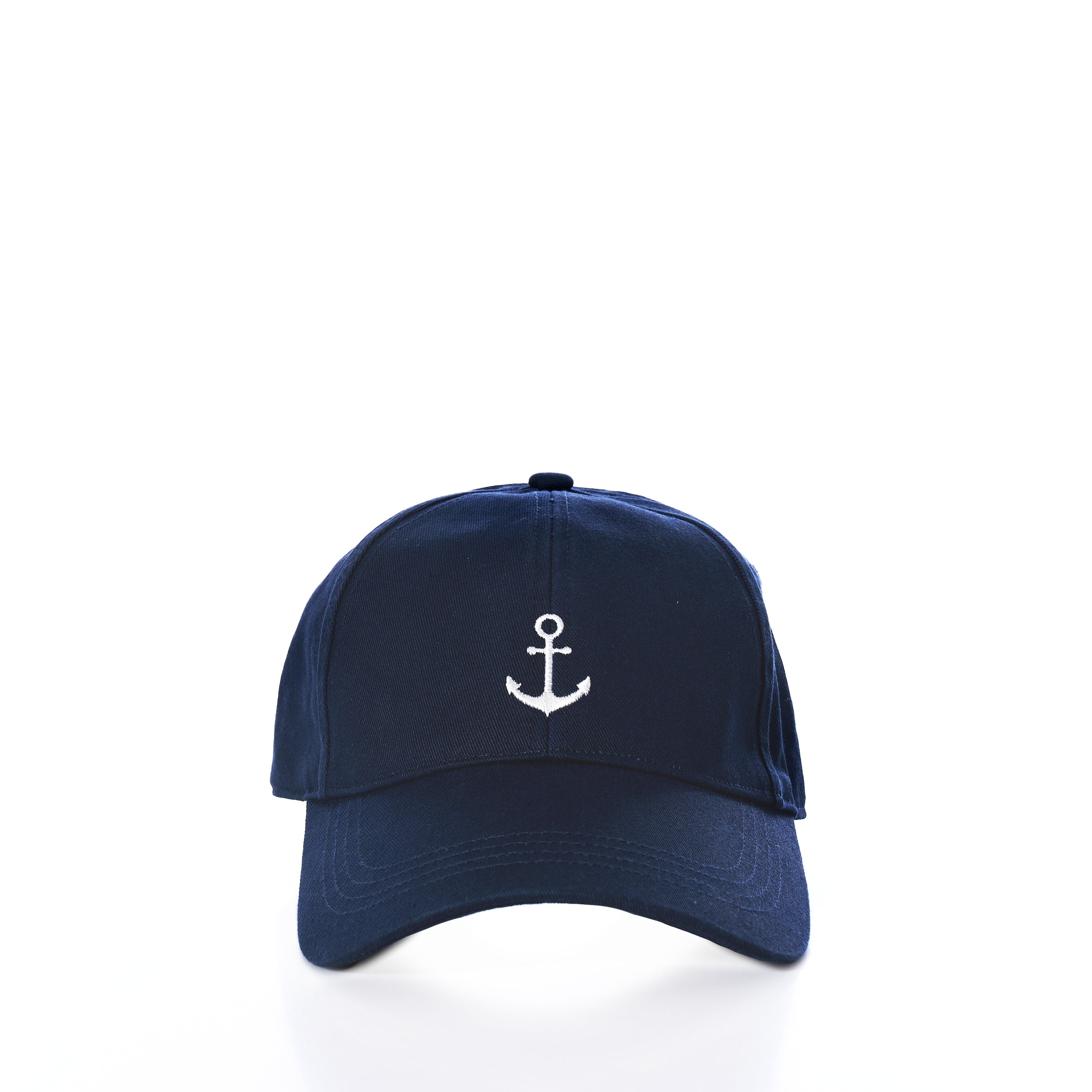 Anchor Baseball Hat - Navy Handmade in Maine from Recycled Sails