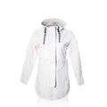 Harborside Waterproof Raincoat - White Handmade in Maine from Recycled Sails