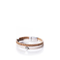 Classic Cork Bracelet Paw on White Handmade in Maine from Recycled Sails