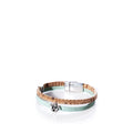 Classic Cork Bracelet Sea Turtle on Mint Green Handmade in Maine from Recycled Sails