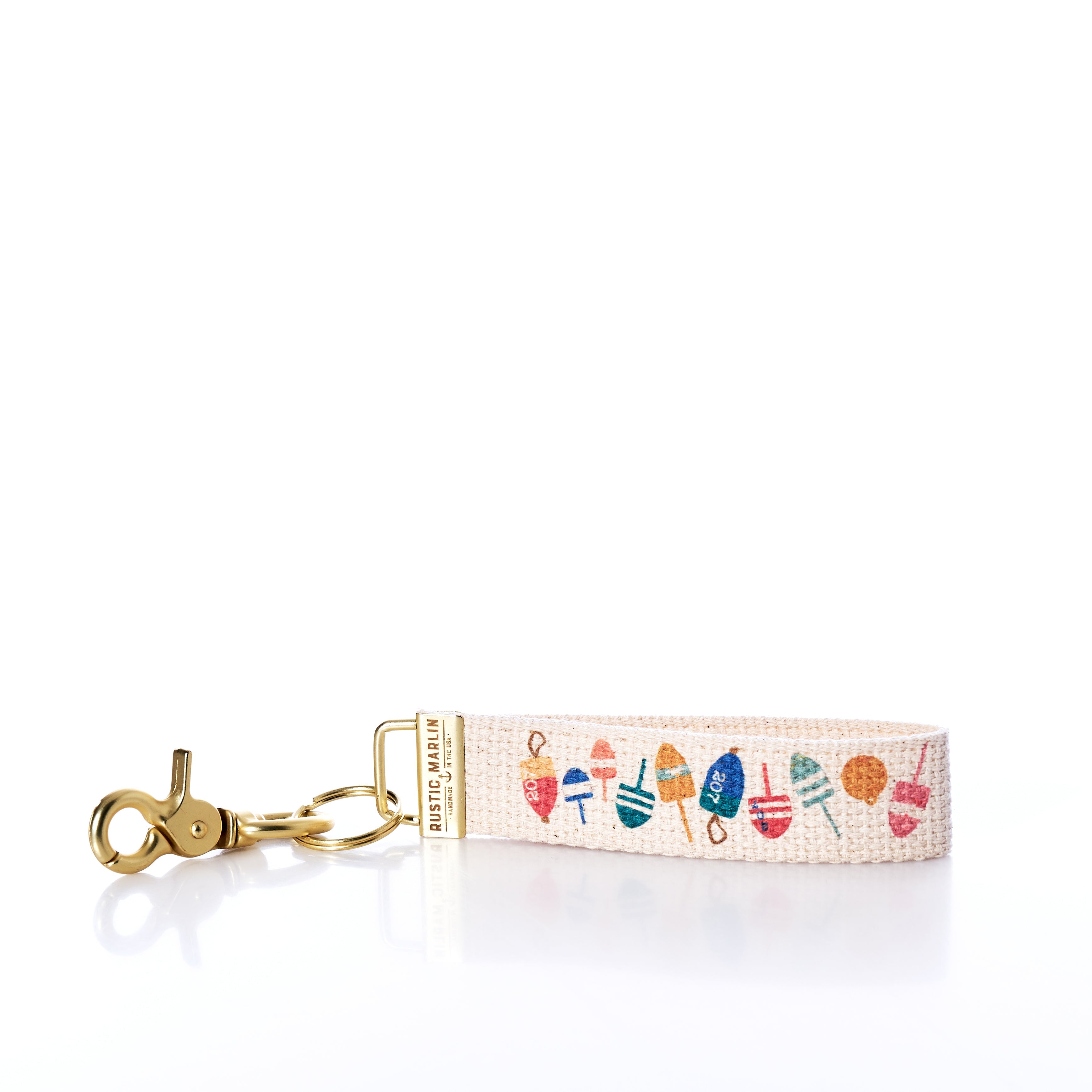 Rustic Marlin Keychain - Downeast Buoys Handmade in Maine from Recycled Sails