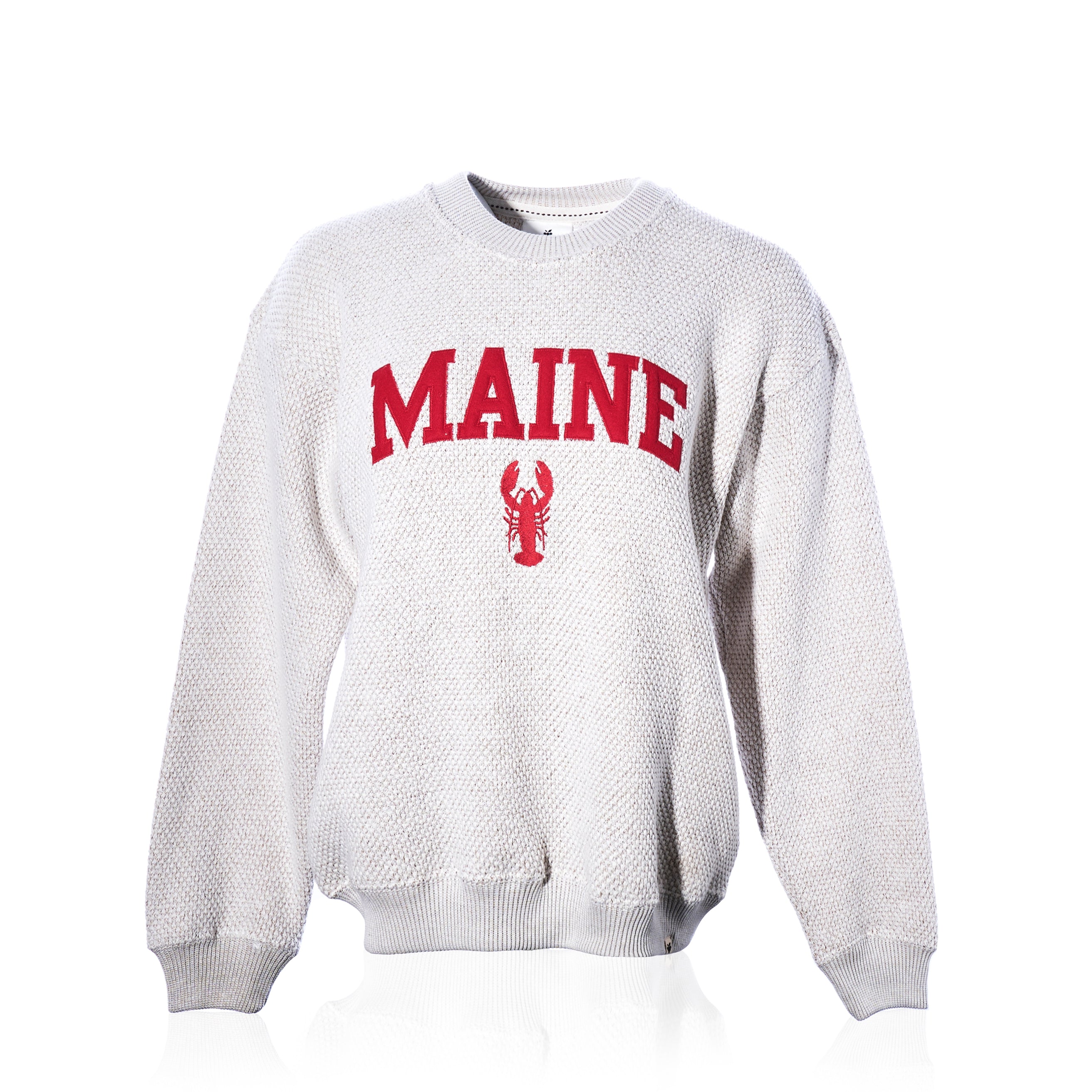Popcorn Fleece Pullover Oatmeal - Maine Lobster Handmade in Maine from Recycled Sails