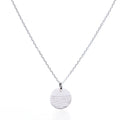 Pendant Necklace - Horizon Silver Handmade in Maine from Recycled Sails
