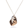 Pendant Necklace - Large Oyster Bronze Handmade in Maine from Recycled Sails