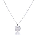Pendant Necklace - Silver Compass Rose Handmade in Maine from Recycled Sails