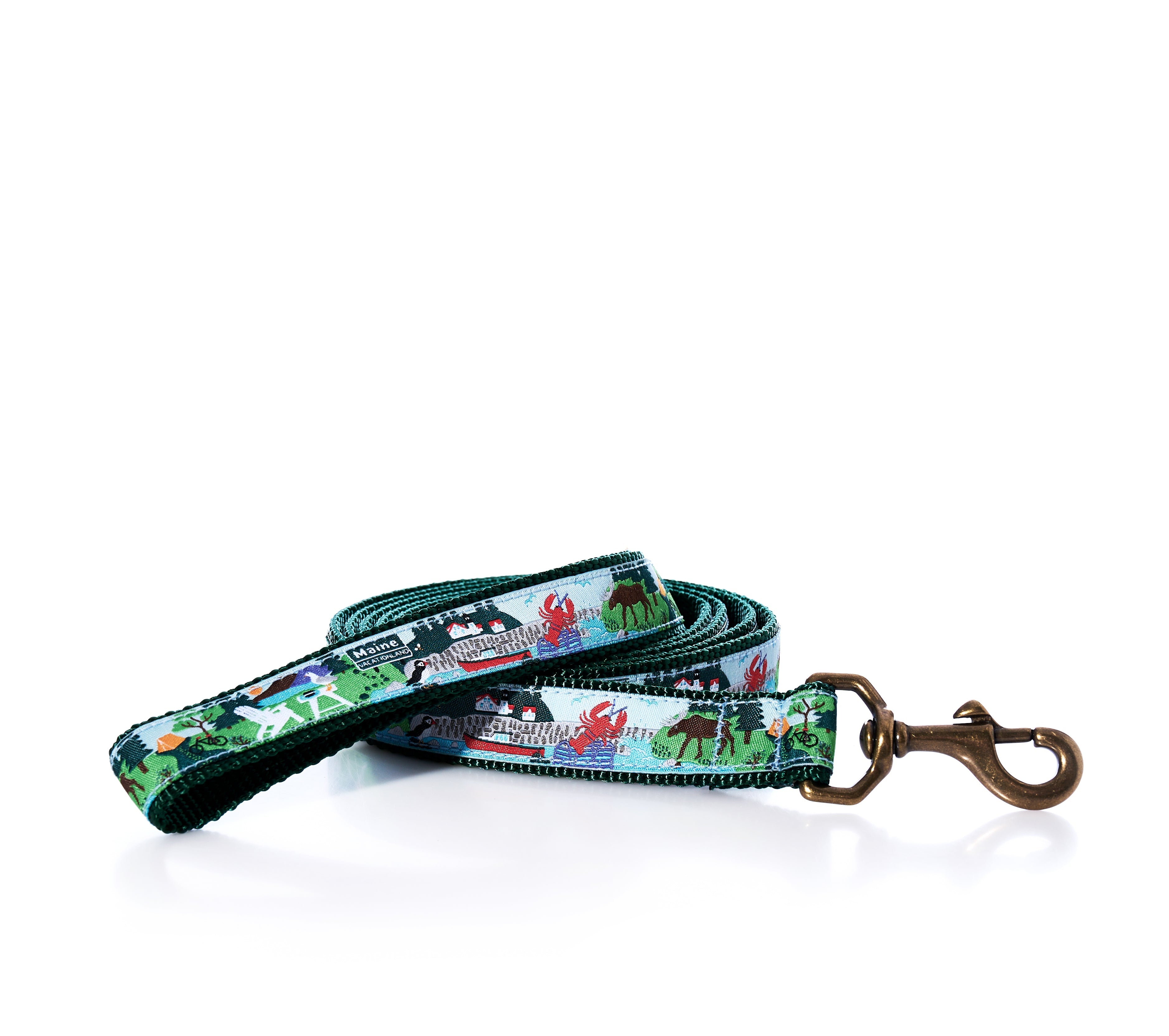 Vacationland Dog Leash Handmade in Maine from Recycled Sails