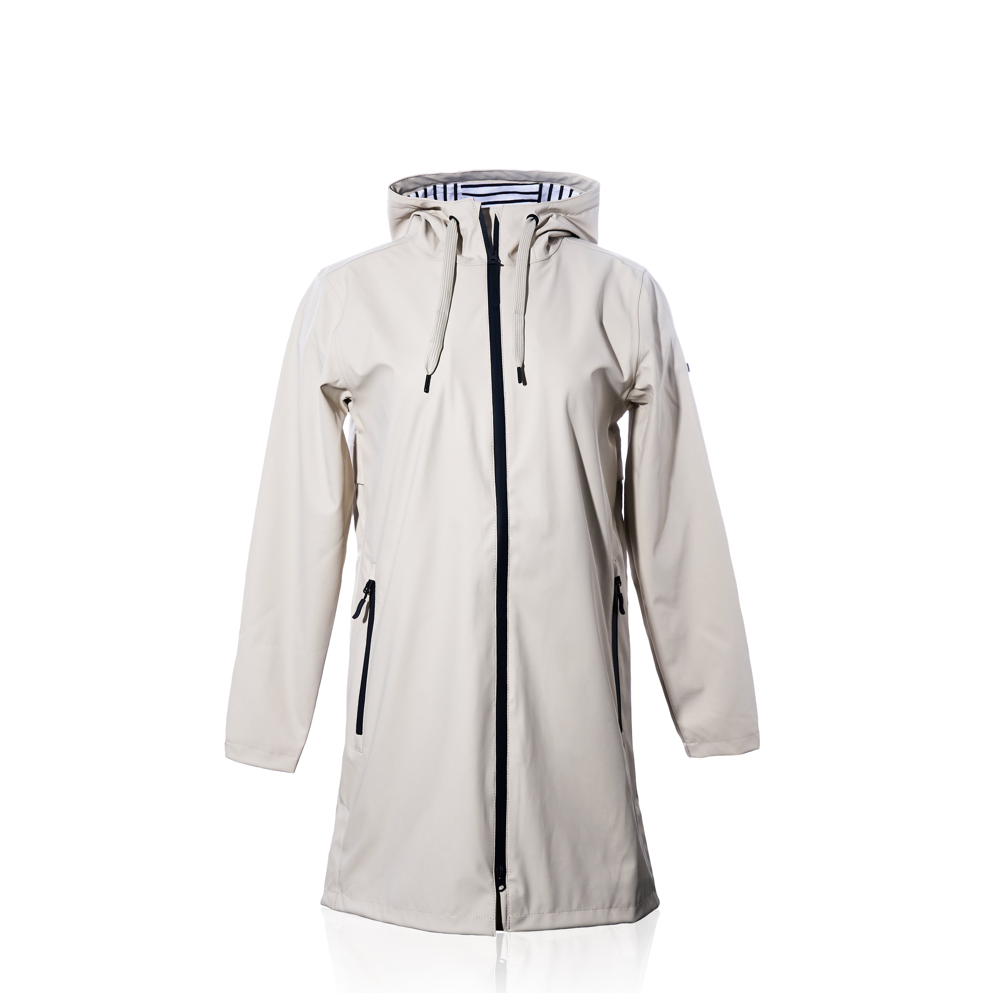 Harborside Waterproof Raincoat - Moonstruck Handmade in Maine from Recycled Sails