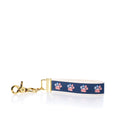 Rustic Marlin Keychain - American Flag Paw Handmade in Maine from Recycled Sails