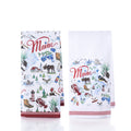 Maine Tea Towel (set of 2) Handmade in Maine from Recycled Sails