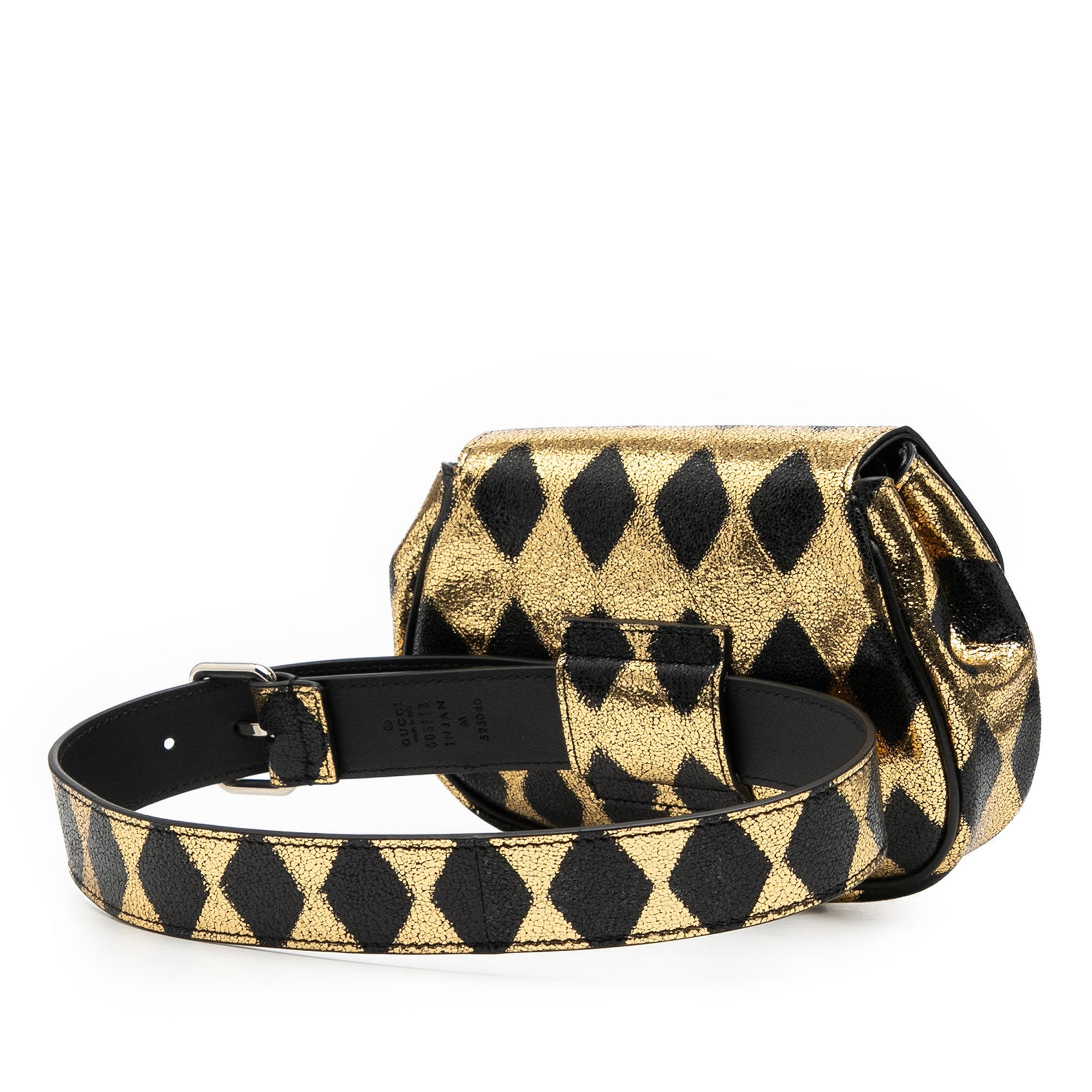 Metallic Calfskin Belt Bag