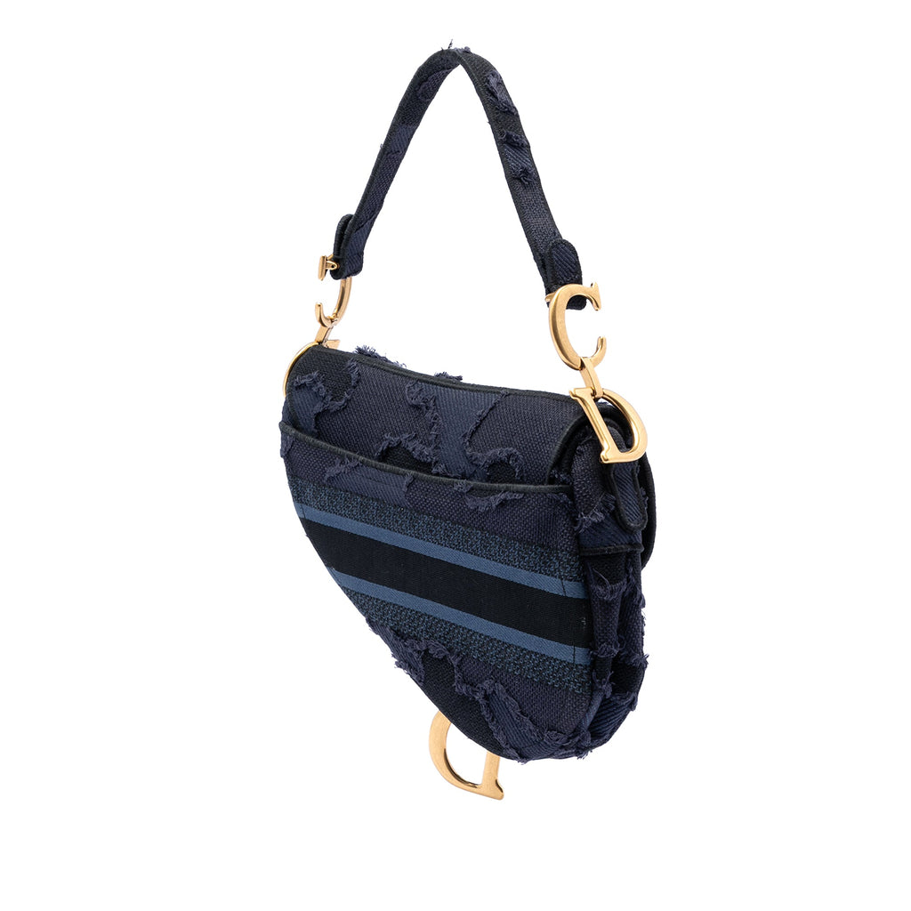 Canvas Embroidered Camouflage Saddle Bag