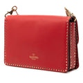 Leather Rockstud Turnlock Chain Crossbody