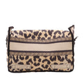 Mizza Small Embroidered Canvas Leopard DiorCamp Messenger Bag