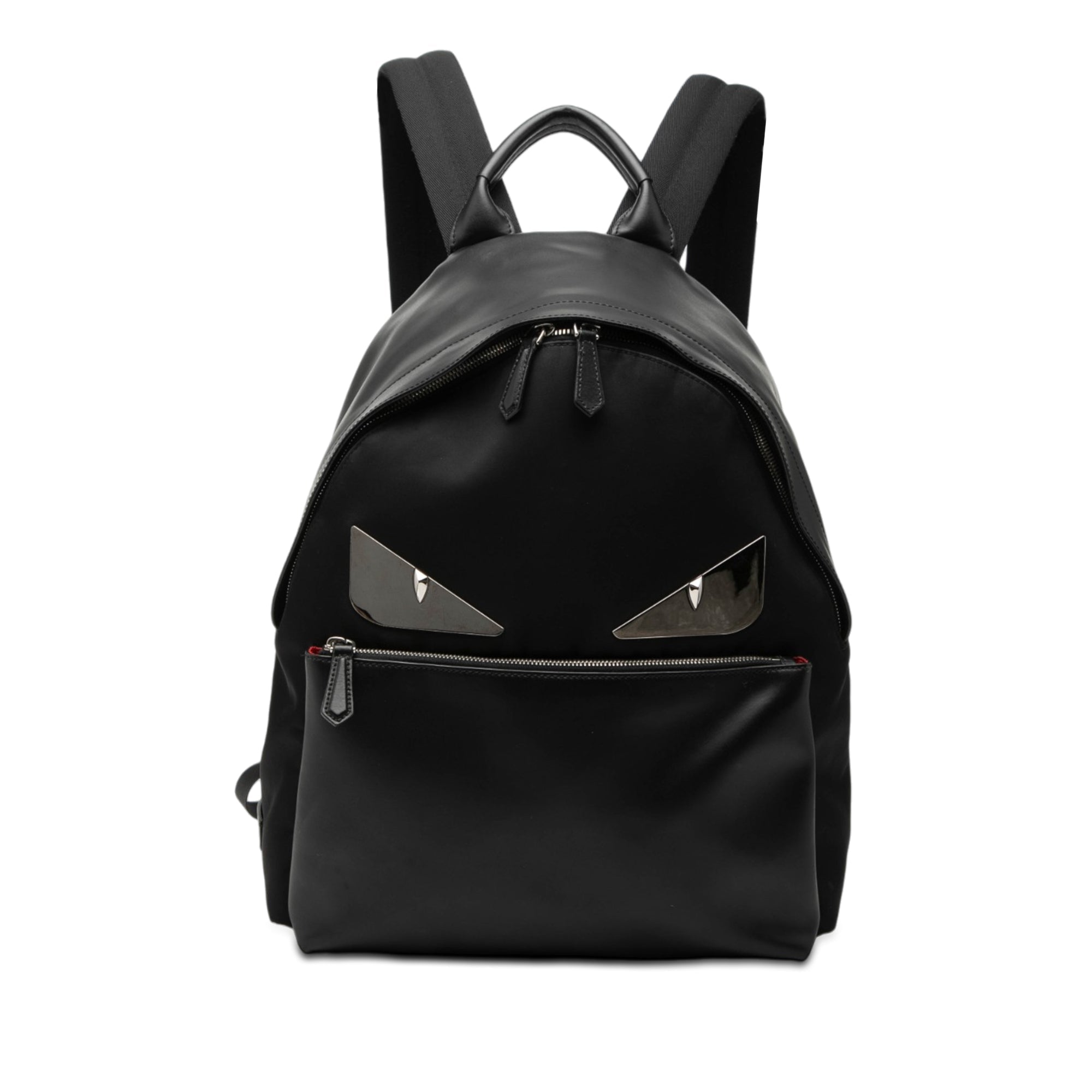 Nylon and Leather Bug Eyes Monster Backpack