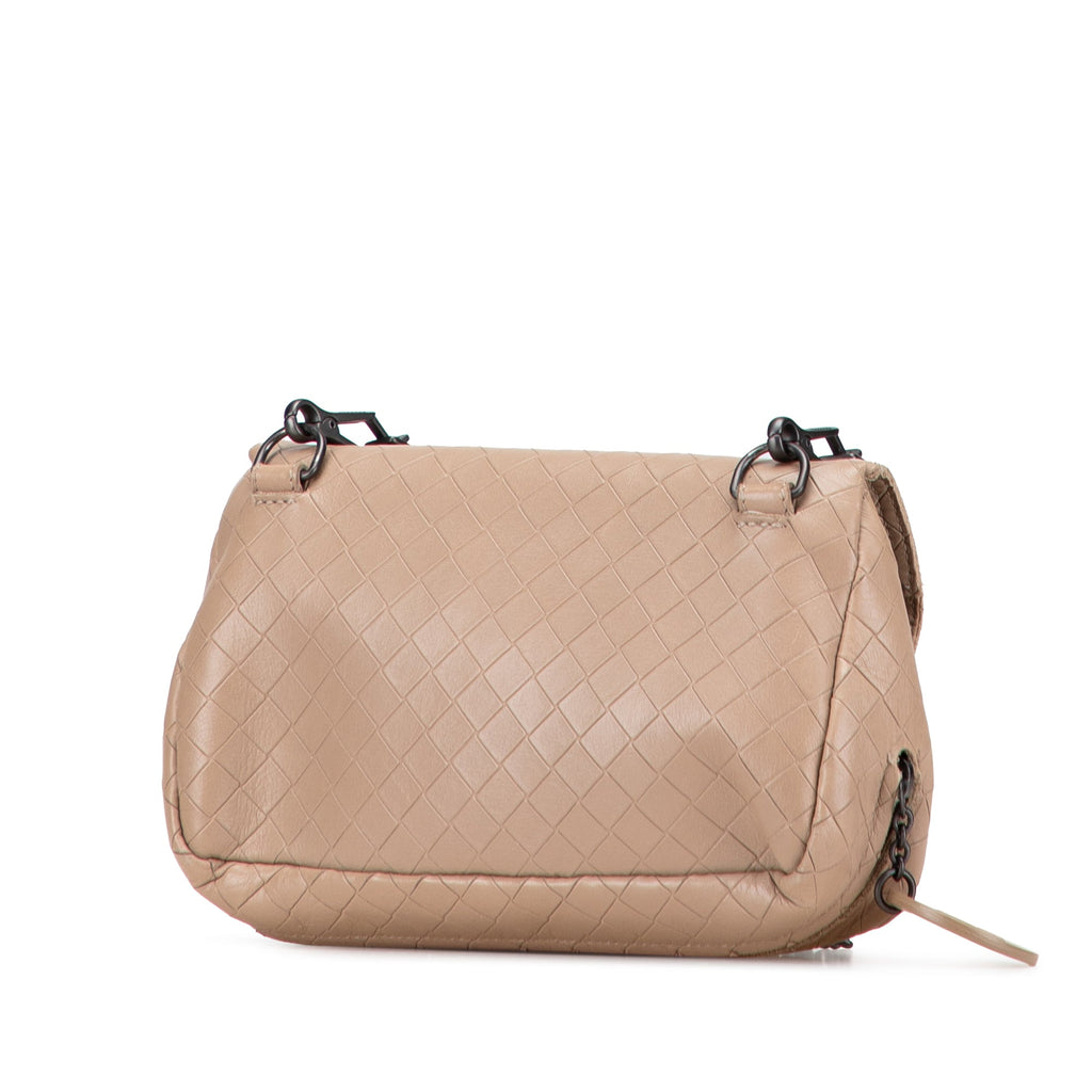 Small Leather Intrecciomirage Chain Crossbody