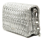 Matelasse Nappa Crystal Chain Shoulder Bag