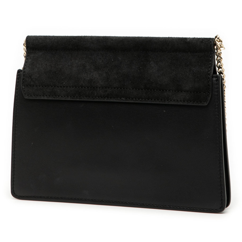Small Calfskin and Suede Faye Crossbody