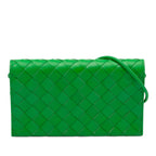 Nappa Intrecciato Wallet On Strap